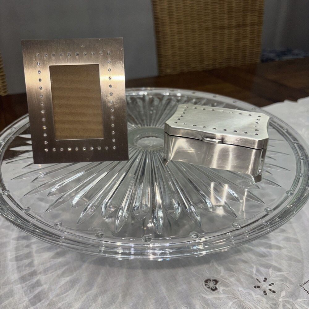 MCM crystal MILANO Series METAL PICTURE FRAME & Trinket Box Small